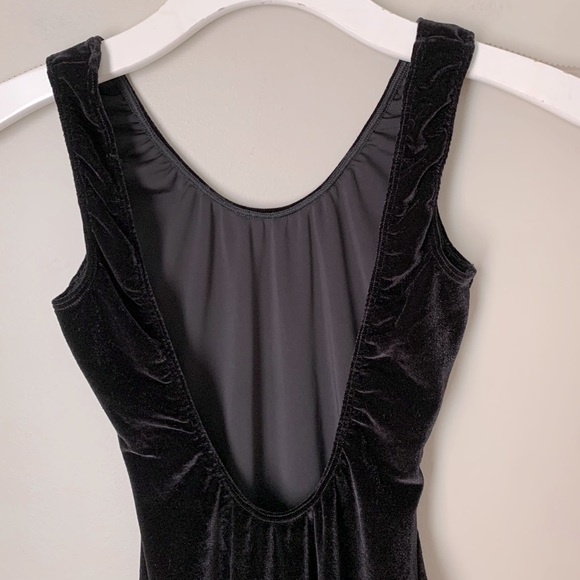 American Apparel size XS scoop back velvet dress NWT - Picture 10 of 11